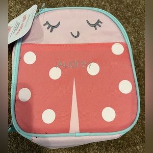 Pottery barn lunch kit with monogram “Audrey”
